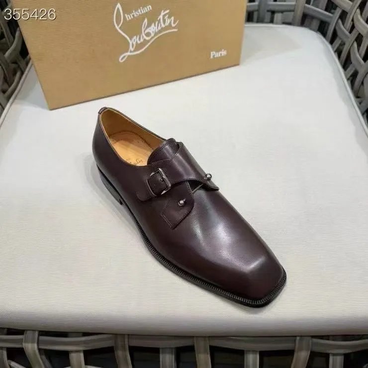 p920💰Men's shoes Christia*.Lobouti*🆑High-end men's business formal leather shoes | Classic red sole shoes | Original imported first-layer cowhide | Iconic rivet decoration | Water-dyed cowhide lining | Italian imported red cowhide outsole | High-end luxury | Perfect interpretation of fashion, sunshine, style, suitable for various occasions Size: 39-44 (customized at 38.45.46)